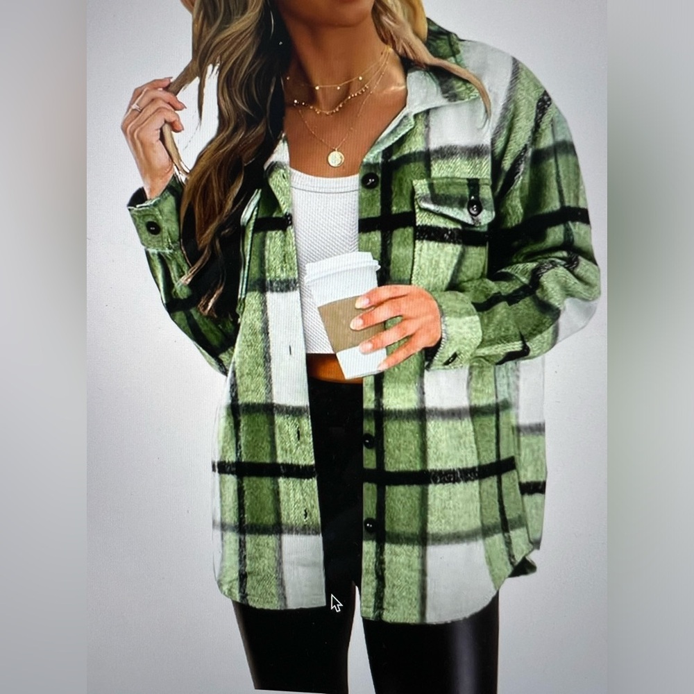 Automet XS grassy green shacket amazon